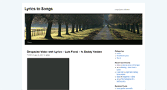 Desktop Screenshot of lyrics.kalemguzeli.net